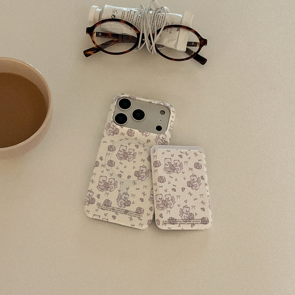 Vintage Bakery Bears Phone Case (Hard/Card Storage/Magsafe)