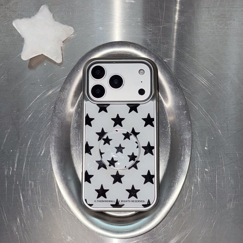 Star Fluff Phone Case (Silver bumper)