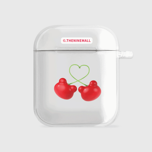 Cherry Face Gummy Airpods Case (Clear 透明殼)