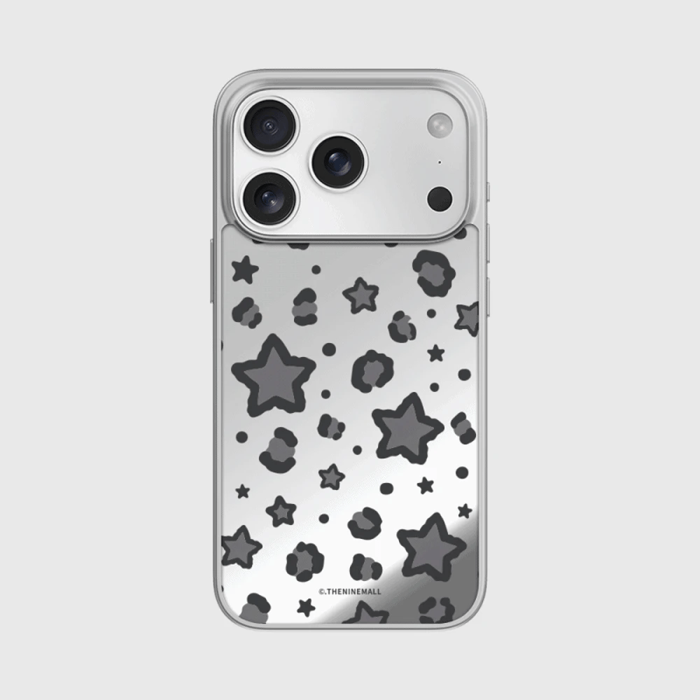 Starry Leopard Phone Case (Mirror silver bumper case)