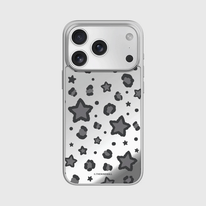 Starry Leopard Phone Case (Mirror silver bumper case)