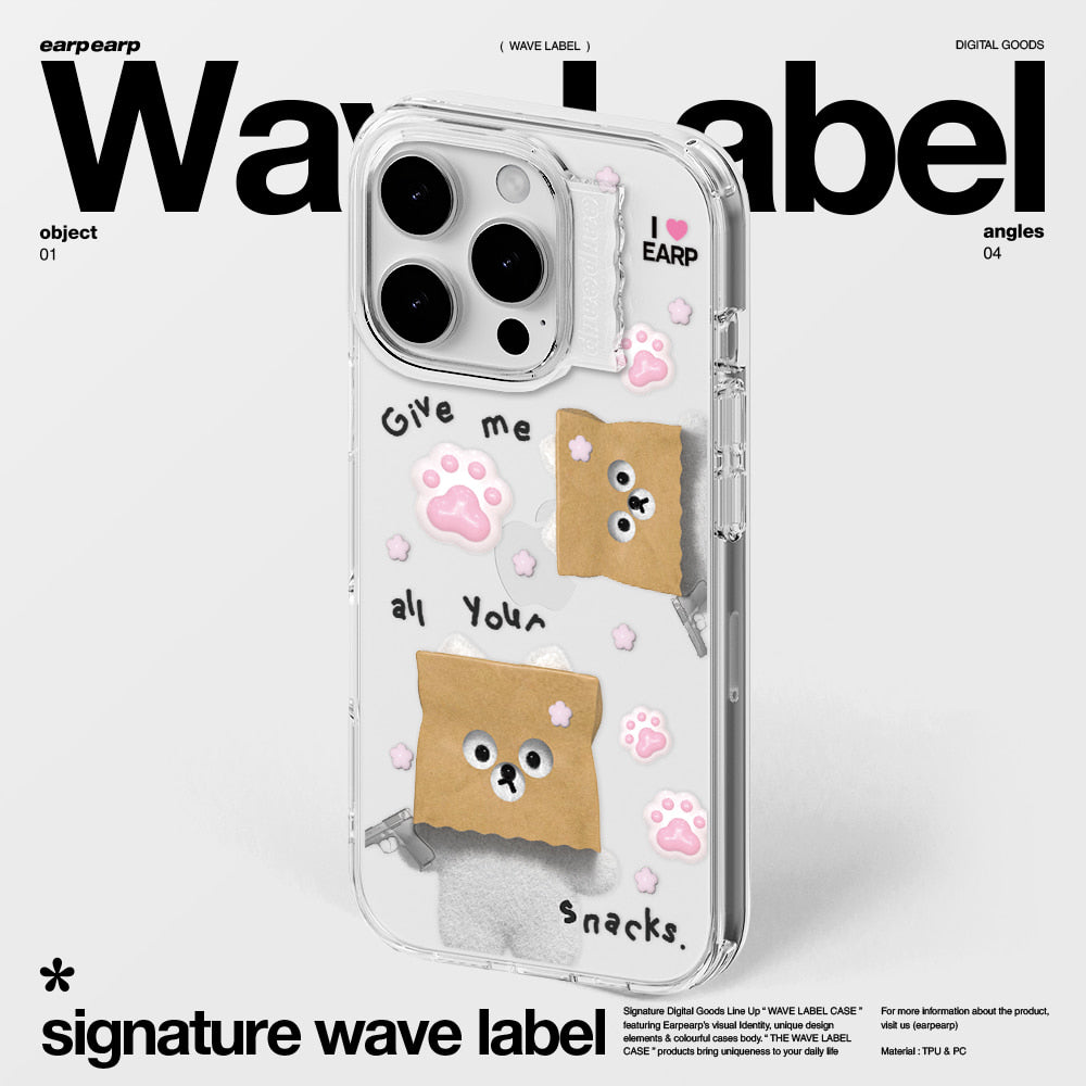 GIVE ME SNACK CHI CHI-CLEAR (Wave Label Clear Case)