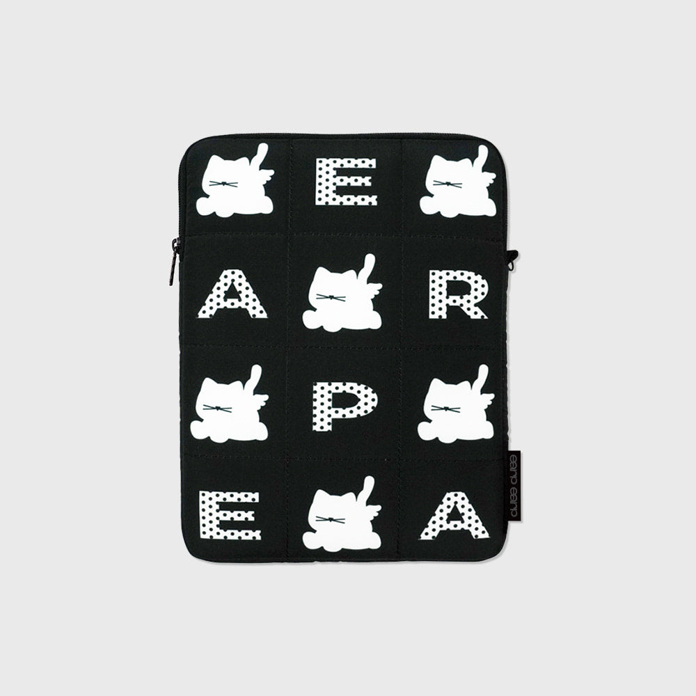 Earp Earp Letter Pattern Black Ipad/Notebook Pouch (11/13/15 inch)
