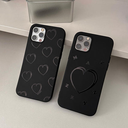 Mazzzzy signature heart case (black) (2款)