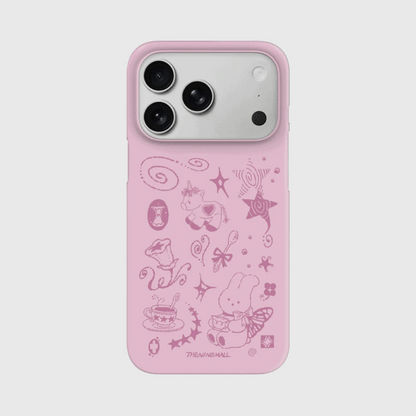 Windys Tea Time Doodle Phone Case (Hard/Card Storage/Magsafe)