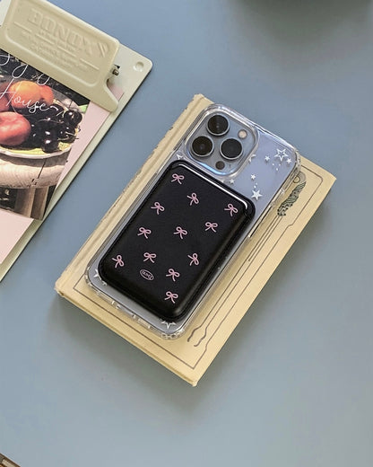 [NEW Color!] Olivet ribbon pattern magsafe wallet (7色)
