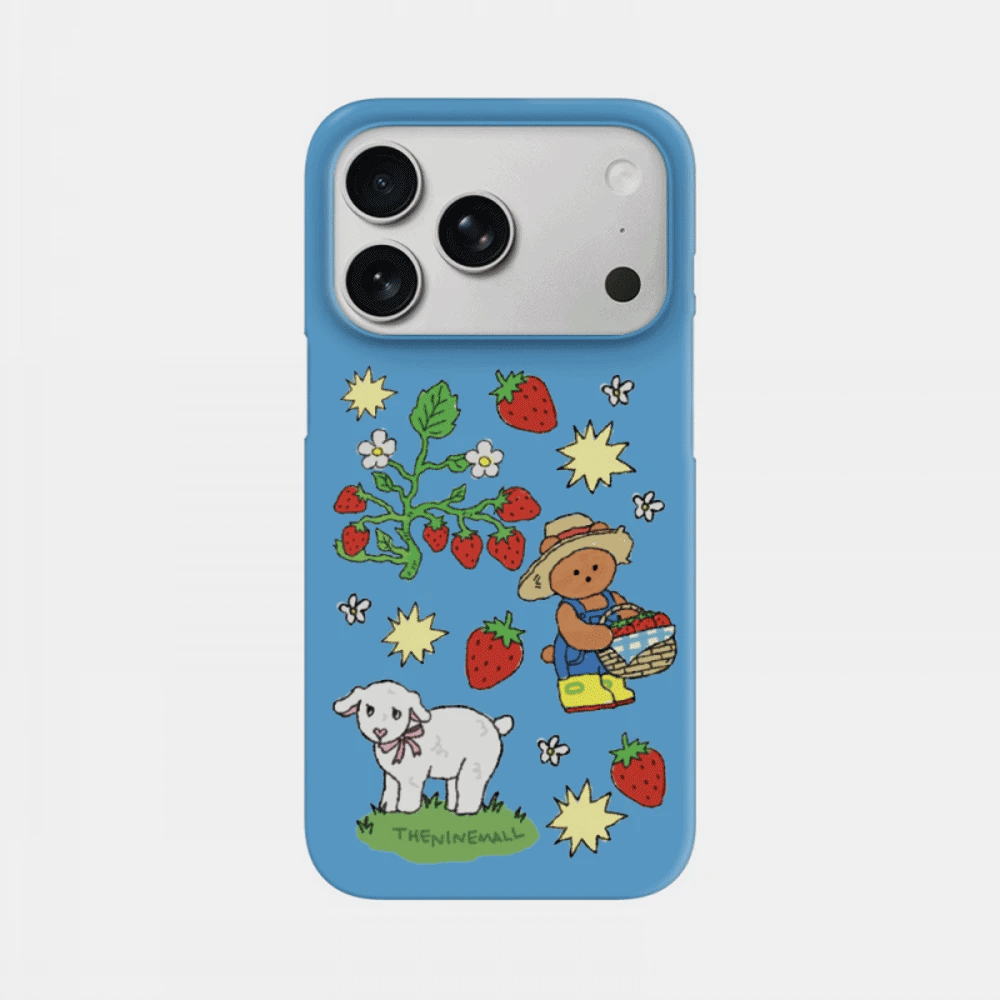 Strawberry Farm Gummy Phone Case (Hard/Card Storage/Magsafe)