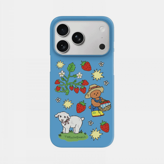 Strawberry Farm Gummy Phone Case (Hard/Card Storage/Magsafe)