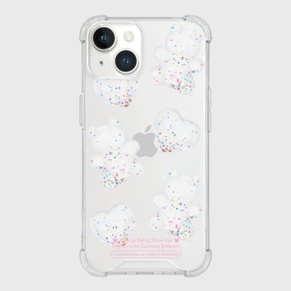 White Gummy Balloon Phone Case (Clear/Tank Clear 透明/透明Tank款