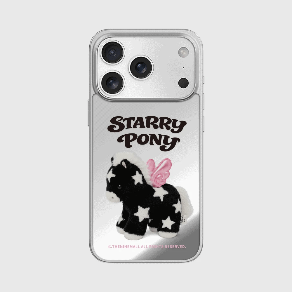 Starry Pony Phone Case (Mirror silver bumper case)