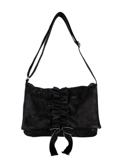 Ovuni Ruffle Envelope Bag_Black