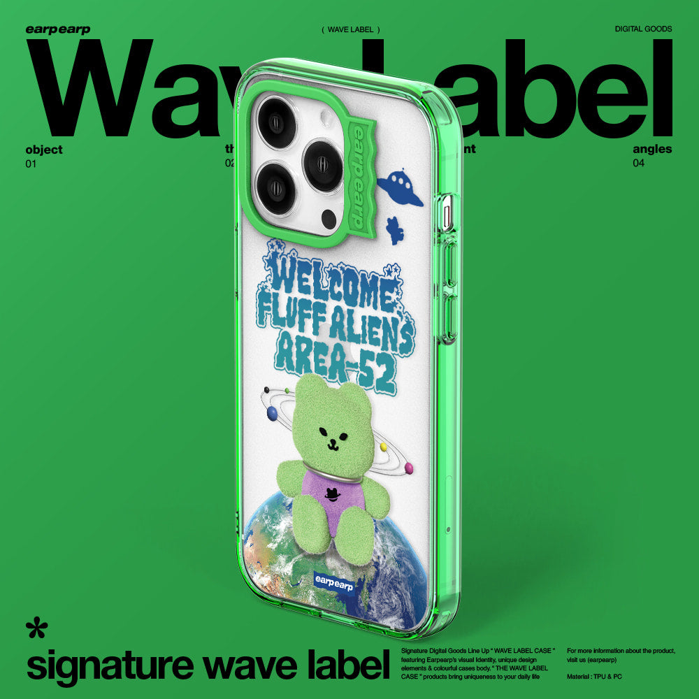 ALIEN COVY-GREEN (Wave Label Clear Case)