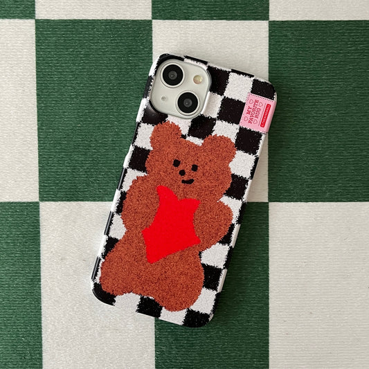 Gummy Checkerboard Rug Phone Case (Hard 普通硬殼)