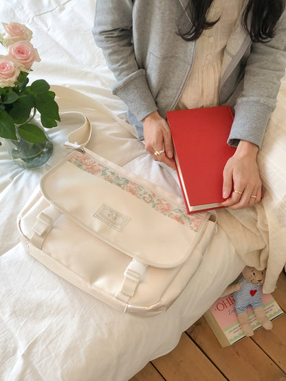 Ovuni Bon voyage messenger bag _ivory
