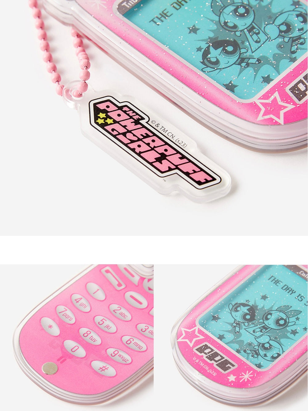The Powerpuff Girls Phone Photo Keyring 飛天小女警
