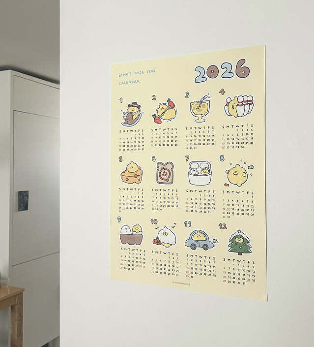 【新上架優惠🍋】Second Morning 2026 Calendar Poster