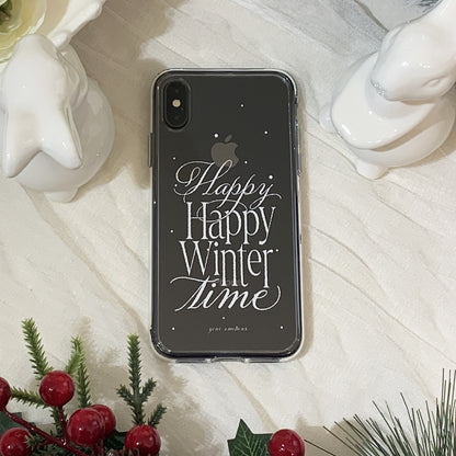 Your Emotions happy winter glossy clear case