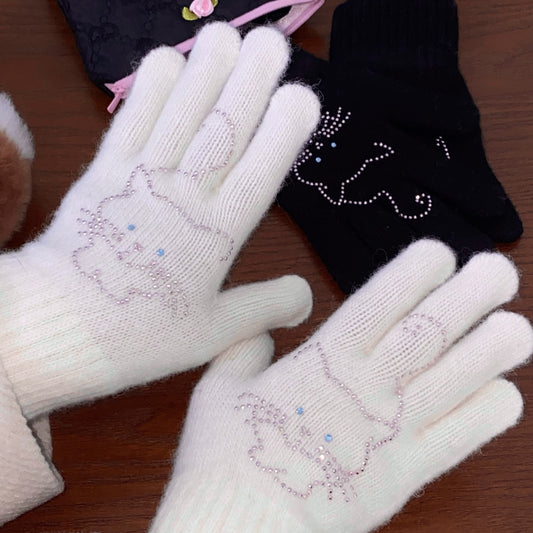 Hey Moment Kitten Gloves (ivory)