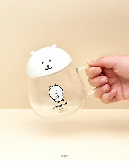 【白熊新品】Joke Bear Face Glass Mug with Lid 有蓋玻璃杯