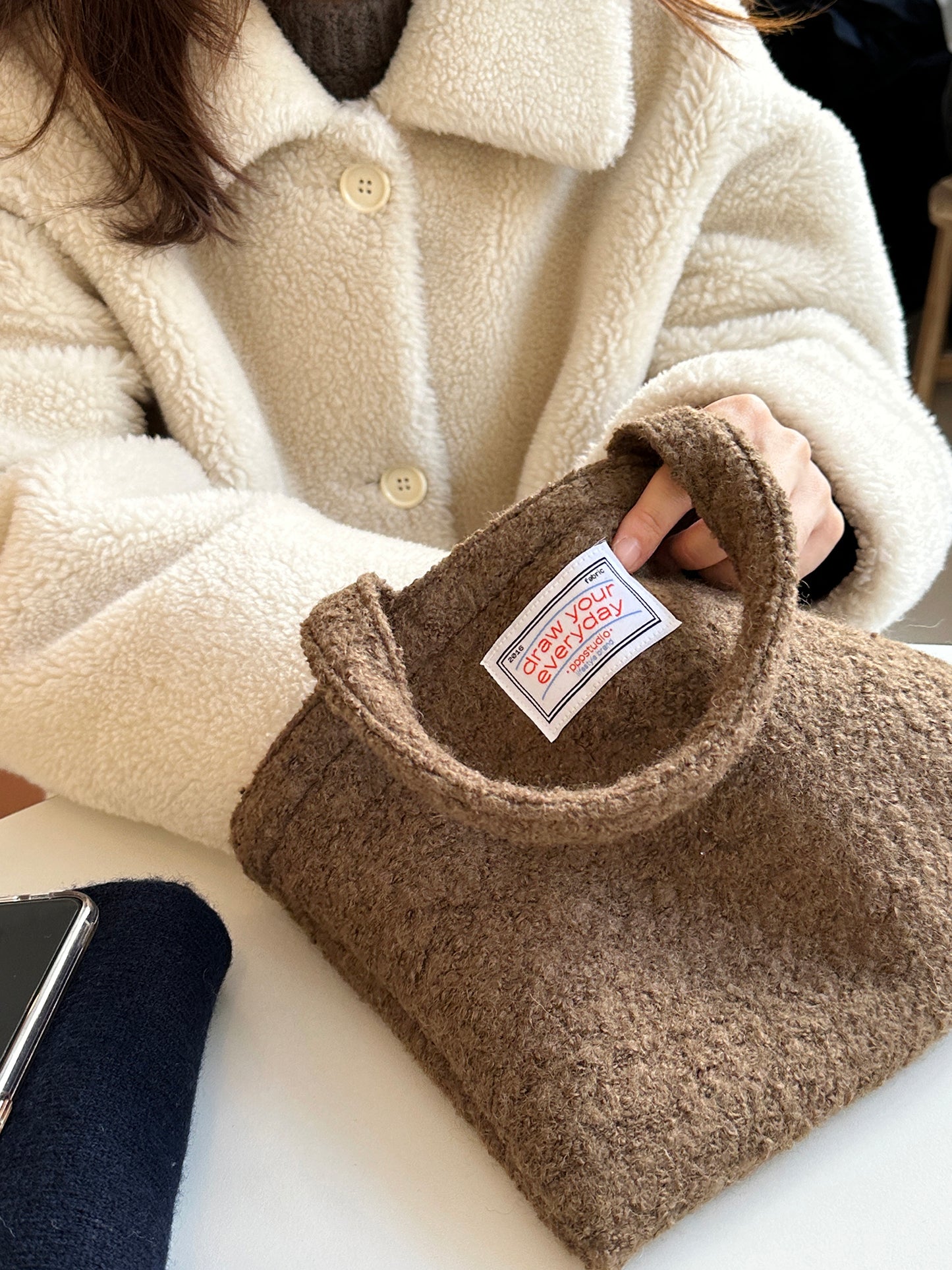 PPP Studio Mini Wool Bag_M (2色)