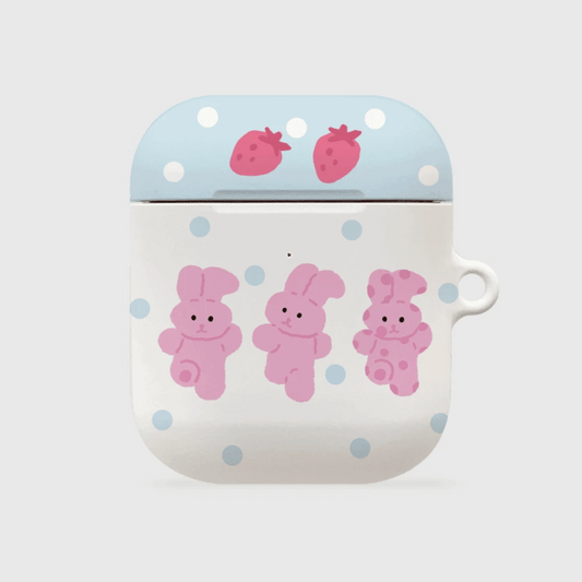 Strawberry Windy Pattern Airpods Case (Hard 硬殼)