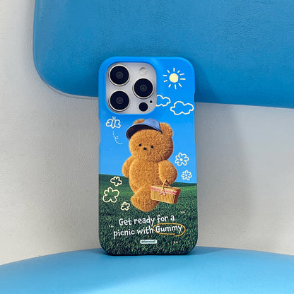 Picnic With Gummy Phone Case (Hard/Card Storage) (2色)