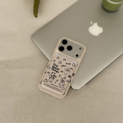 Tiny Happy Things Phone Case (Hard/Card Storage/Magsafe)