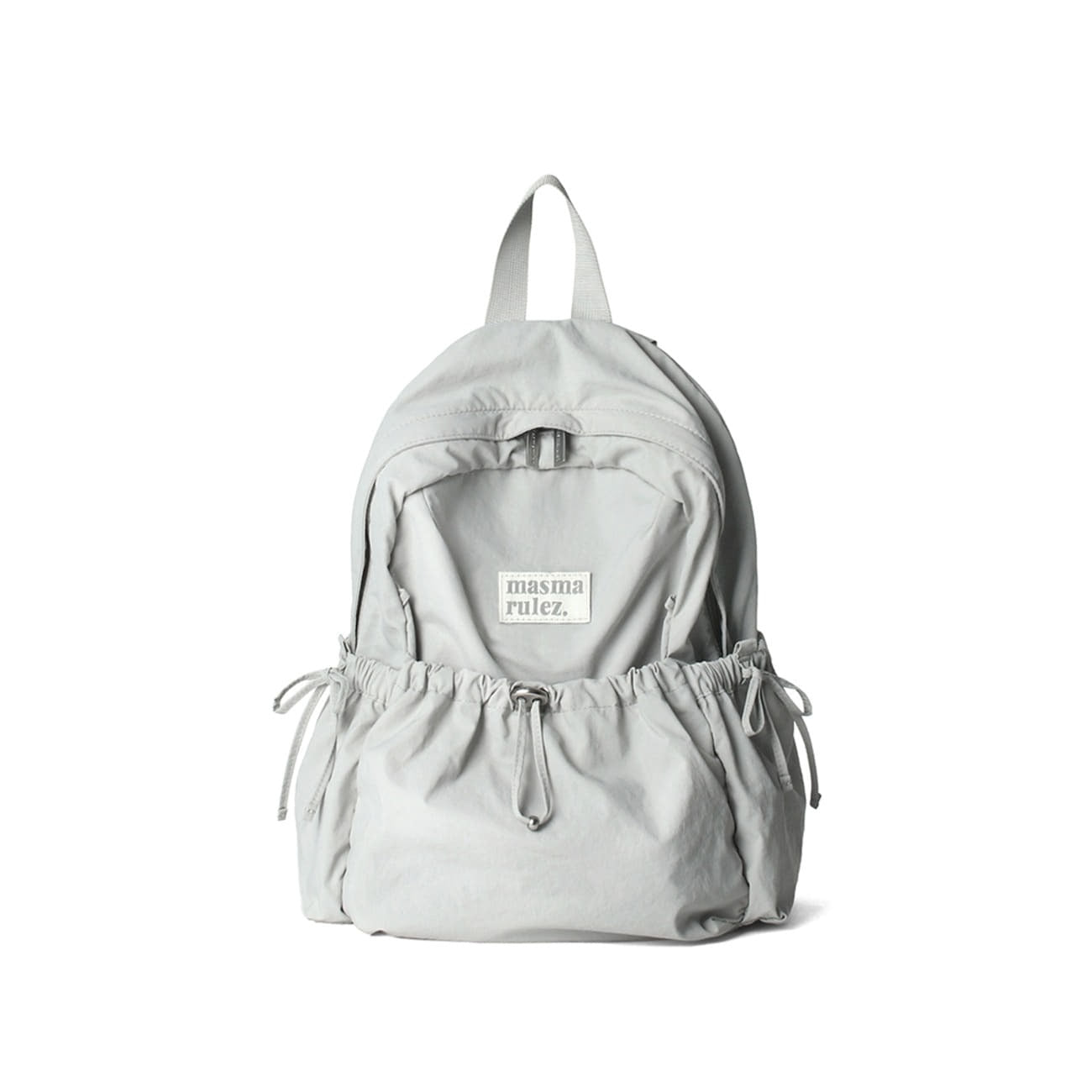 Masmarulez Mini ver. Ribbon Pocket Backpack_Light gray