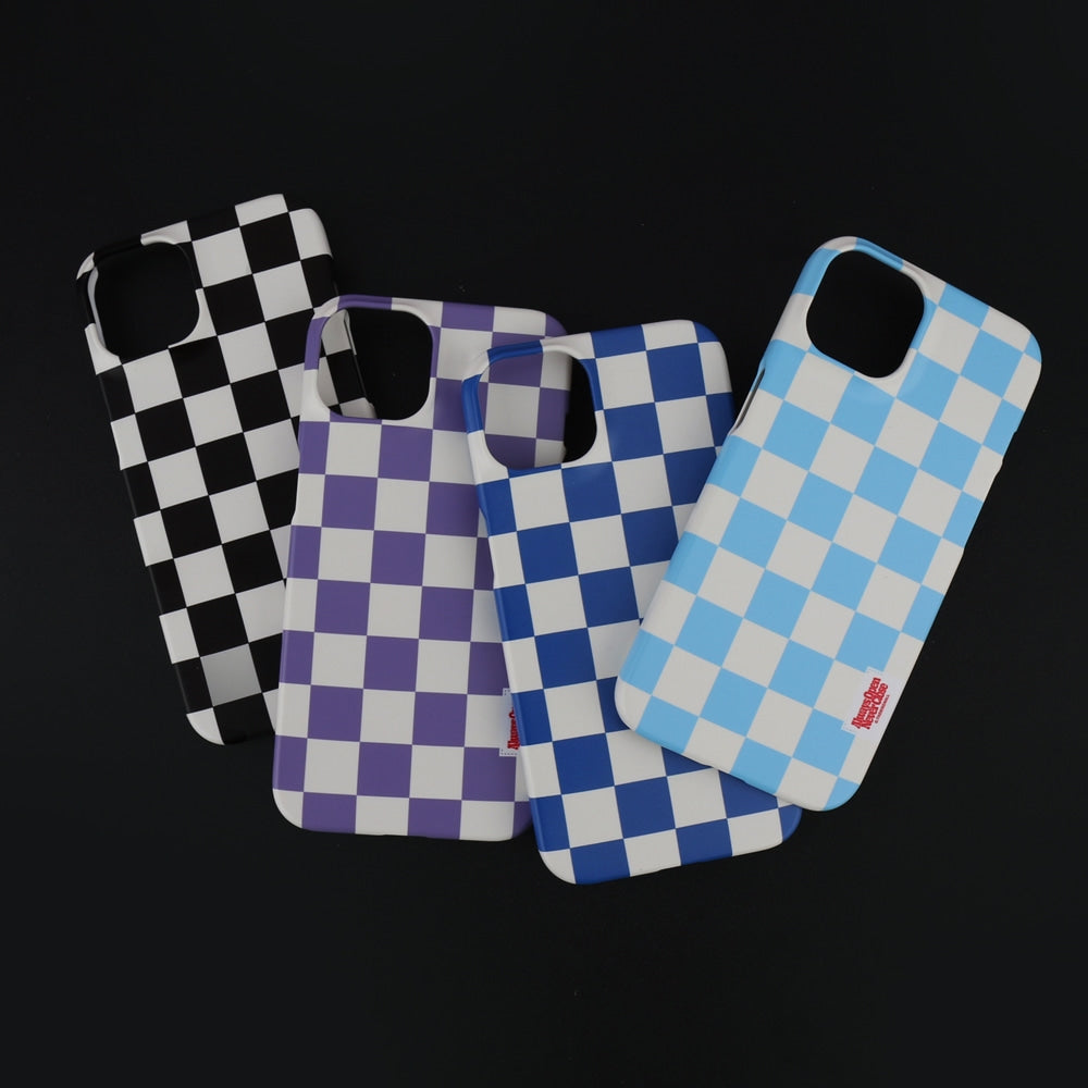 Basic Checkerboard Label Phone Case (Hard 普通硬殼) (9色)