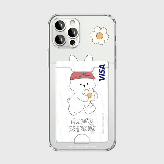 558 Bunny W (Card Pocket Jelly Case 透明插卡款)