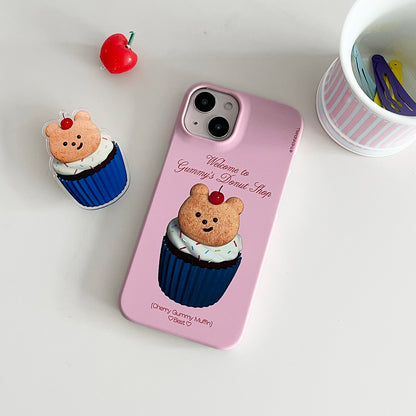 Gummy Donut Shop Phone Case (Hard/Card Storage) (4色)