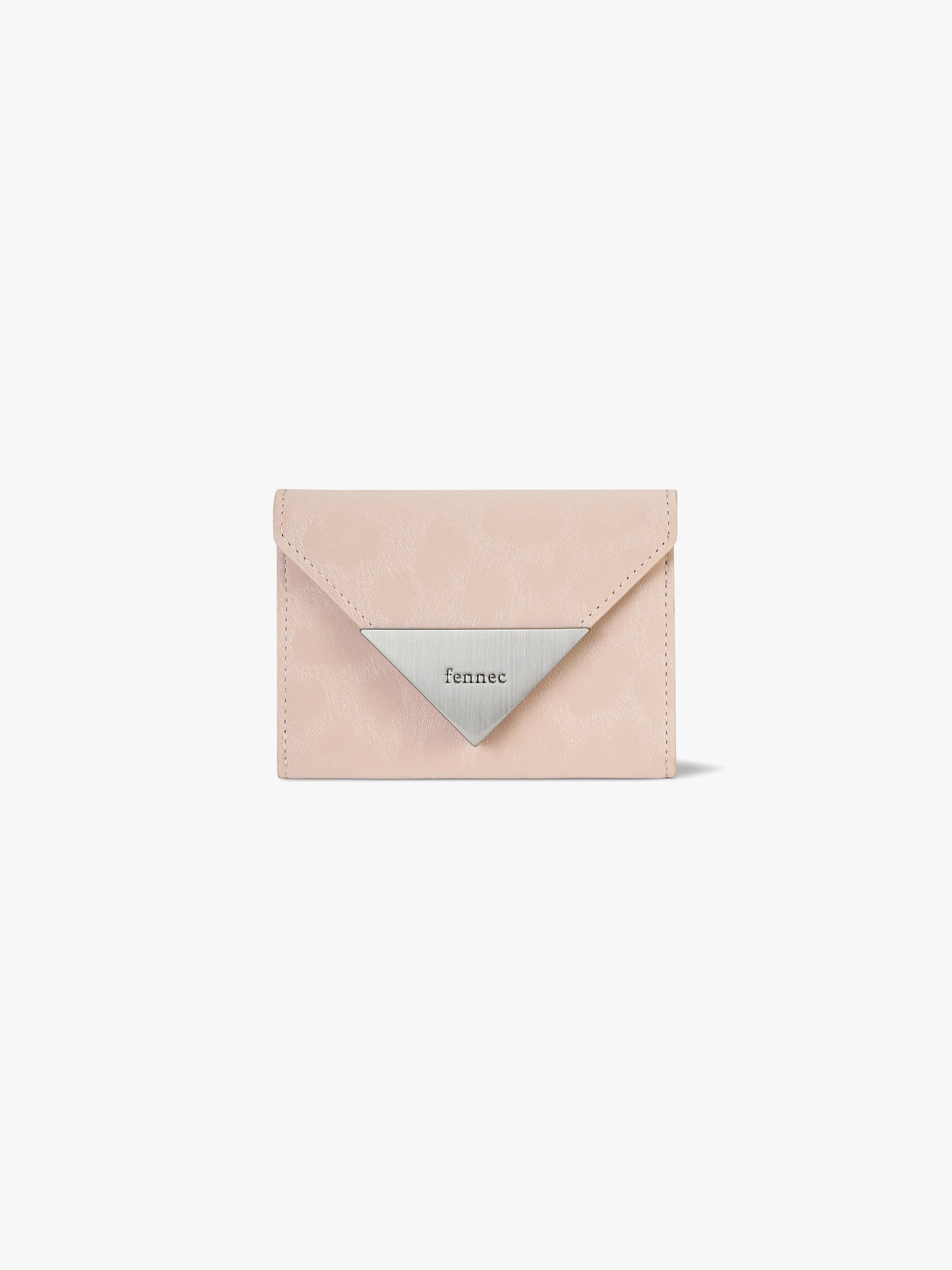 Fennec Matt Triangle Wallet - Leopard Pink