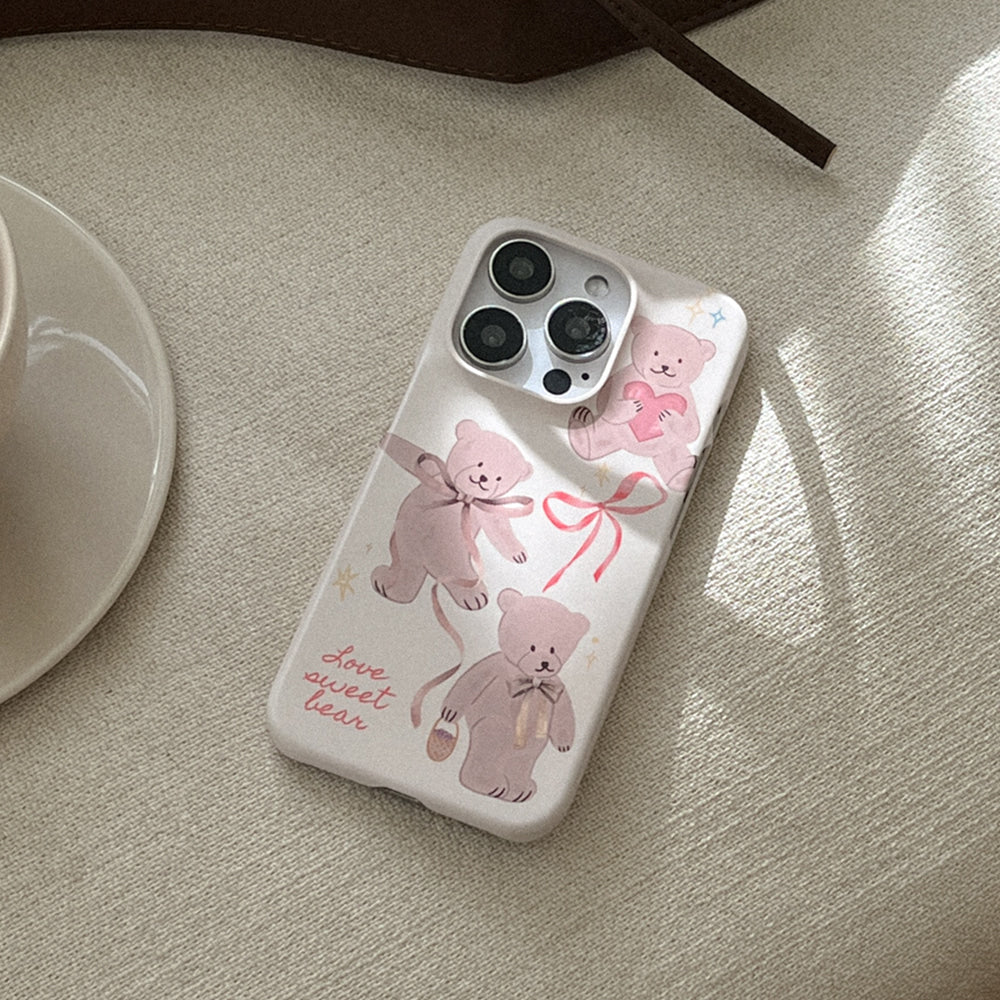 Sweet Bear Phone Case (Hard/Card Storage)