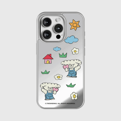 Puppys Hobby Pattern Phone Case (Mirror silver bumper case)