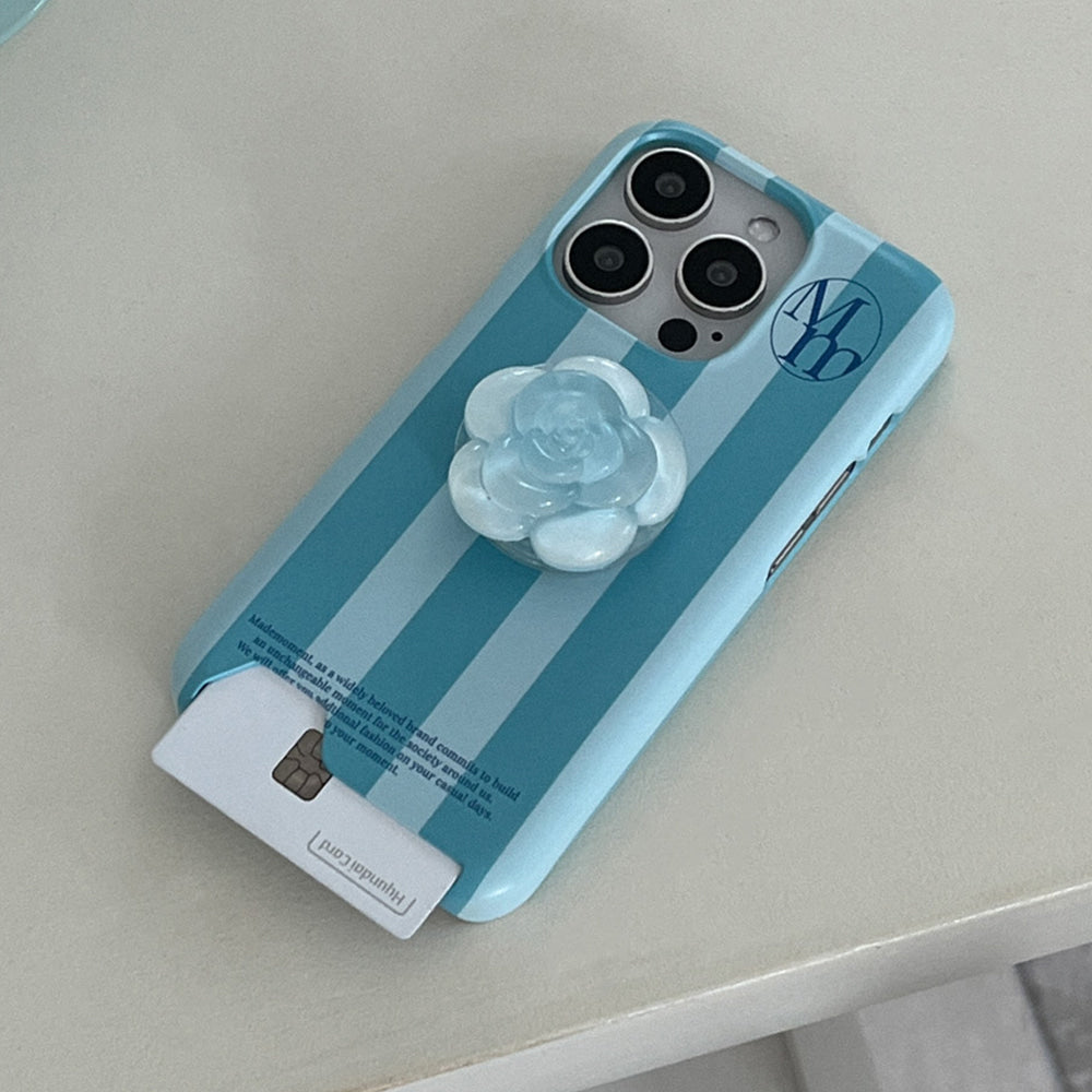 [mm] Stripe Pattern Phone Case (Hard/Card Storage) (5色)