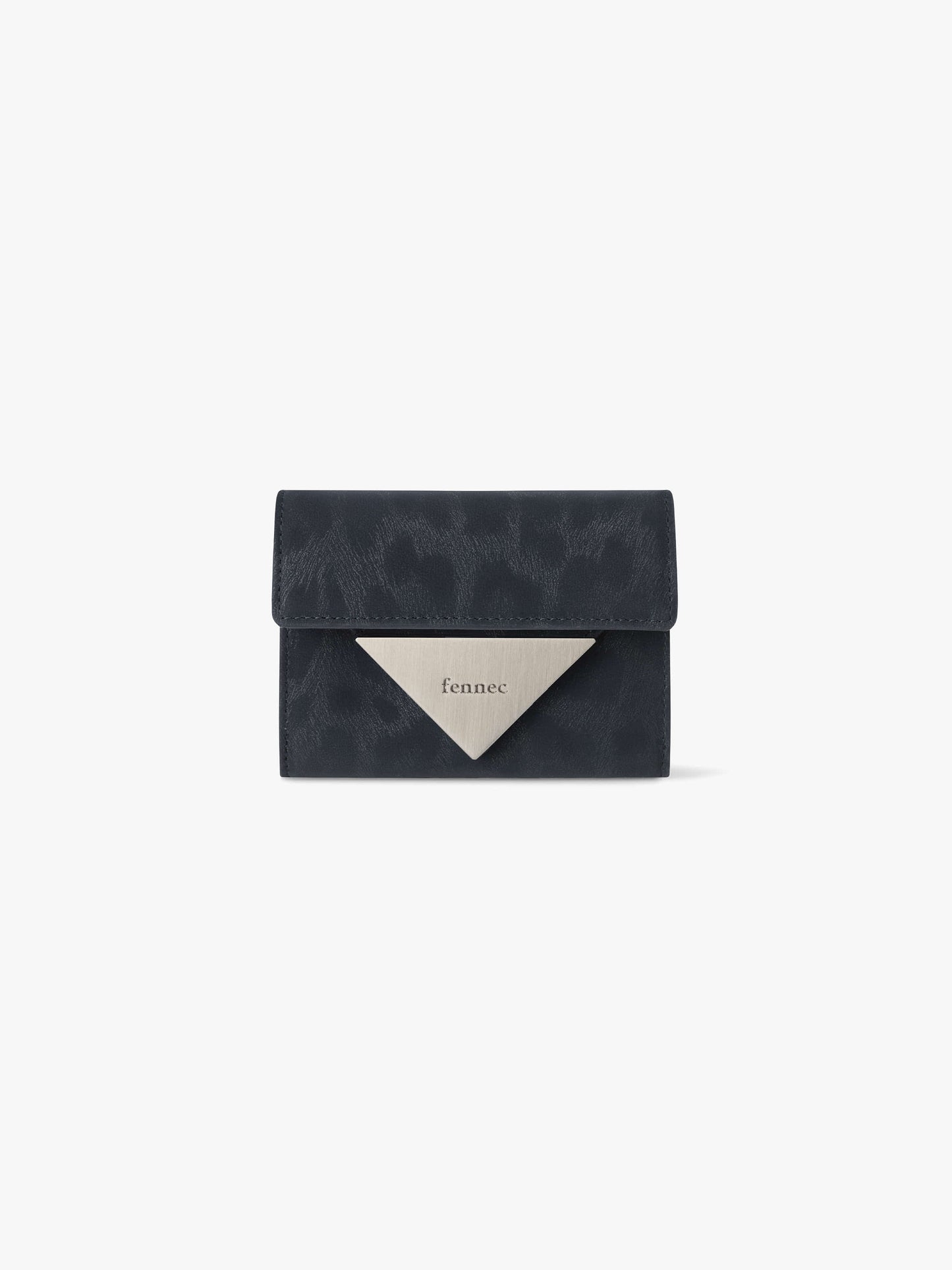 Fennec Triangle Doco Wallet - Leopard Navy