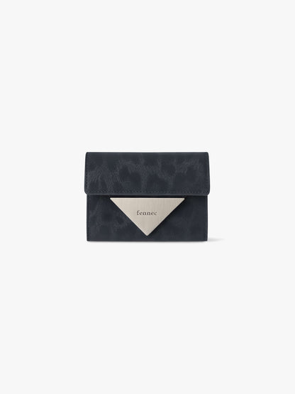 Fennec Triangle Doco Wallet - Leopard Navy