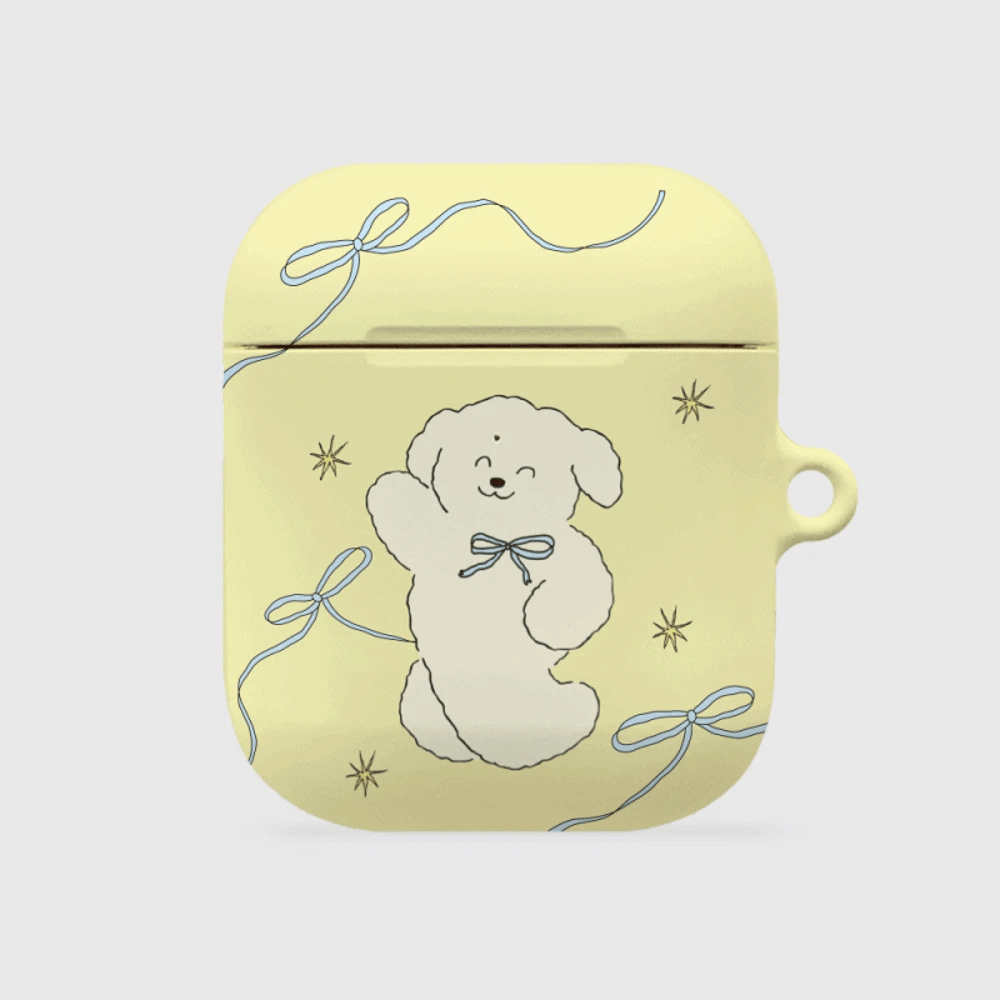 Smile Ribbon Puppy Airpods Case (Hard 硬殼)