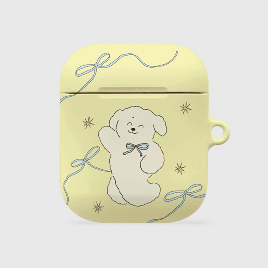 Smile Ribbon Puppy Airpods Case (Hard 硬殼)
