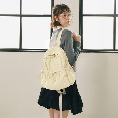 Masmarulez Mini ver. Ribbon Pocket Backpack_Cream Lemon