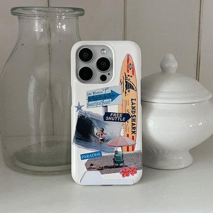 Surfing Collage Phone Case (Hard/Card Storage) (2色)