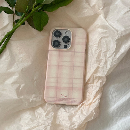 Vintage Pink Beige Phone Case (Hard/Card Storage)