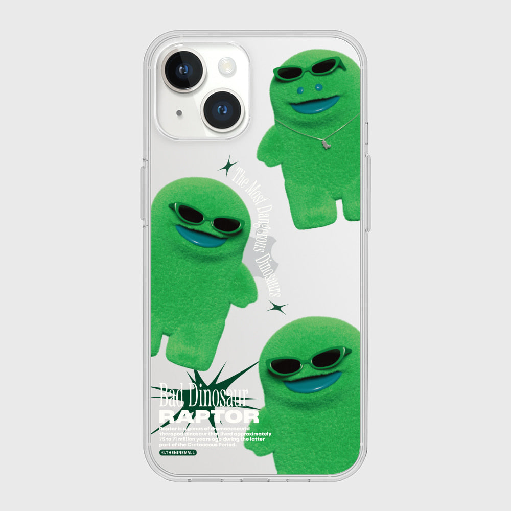 Pattern Bad Raptor Phone Case (Clear/Tank Clear/Clear Card Storage)