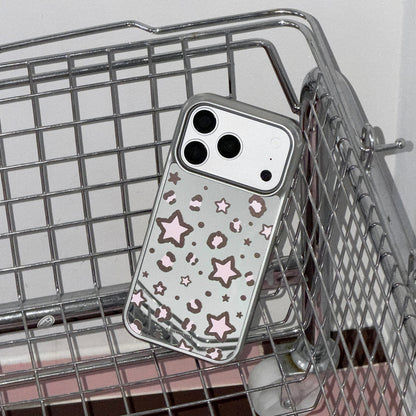 Starry Leopard Phone Case (Mirror silver bumper case)