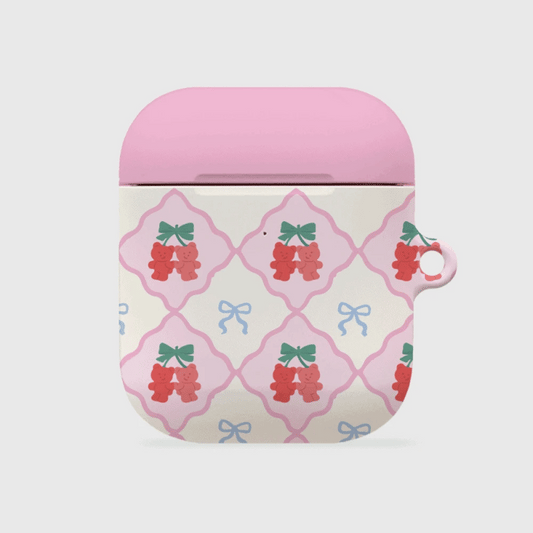 Cherry Gummy Checkerboard Airpods Case (Hard 硬殼)