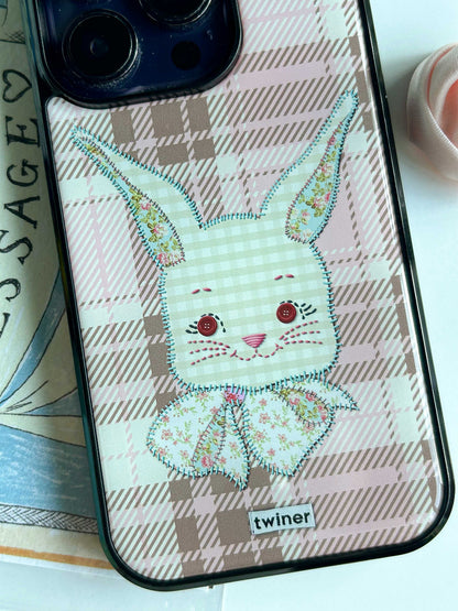 [Pre-order] Twiner Rabbit Patchwork Phone Case (Epoxy)