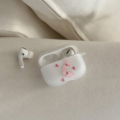 Mademoment Fuzzy Ribbon Bunny Airpods Case (半透明殼)