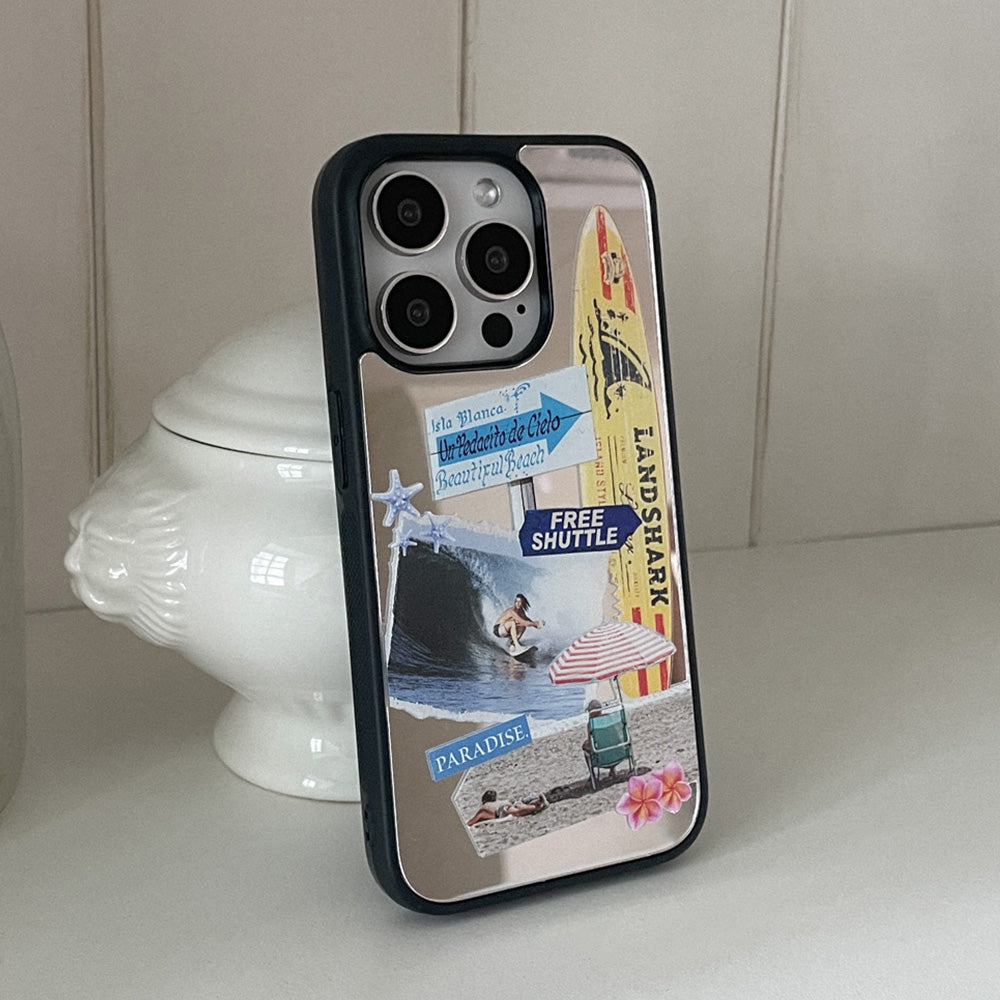 Surfing Collage Mirror Bumper Case (鏡面殼)