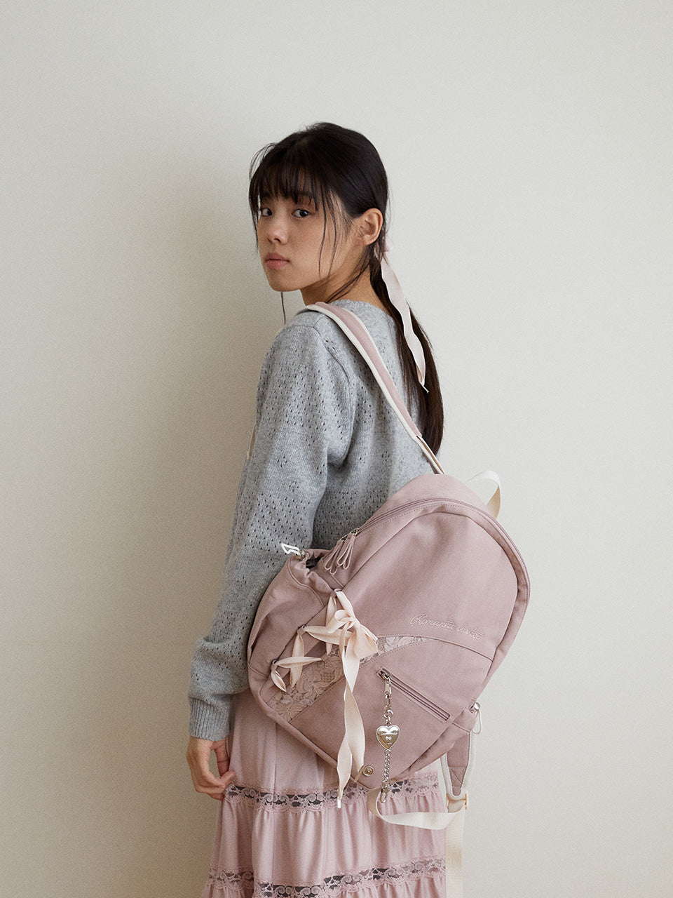 Ovuni Romantique Sneaker Backpack_Nude pink