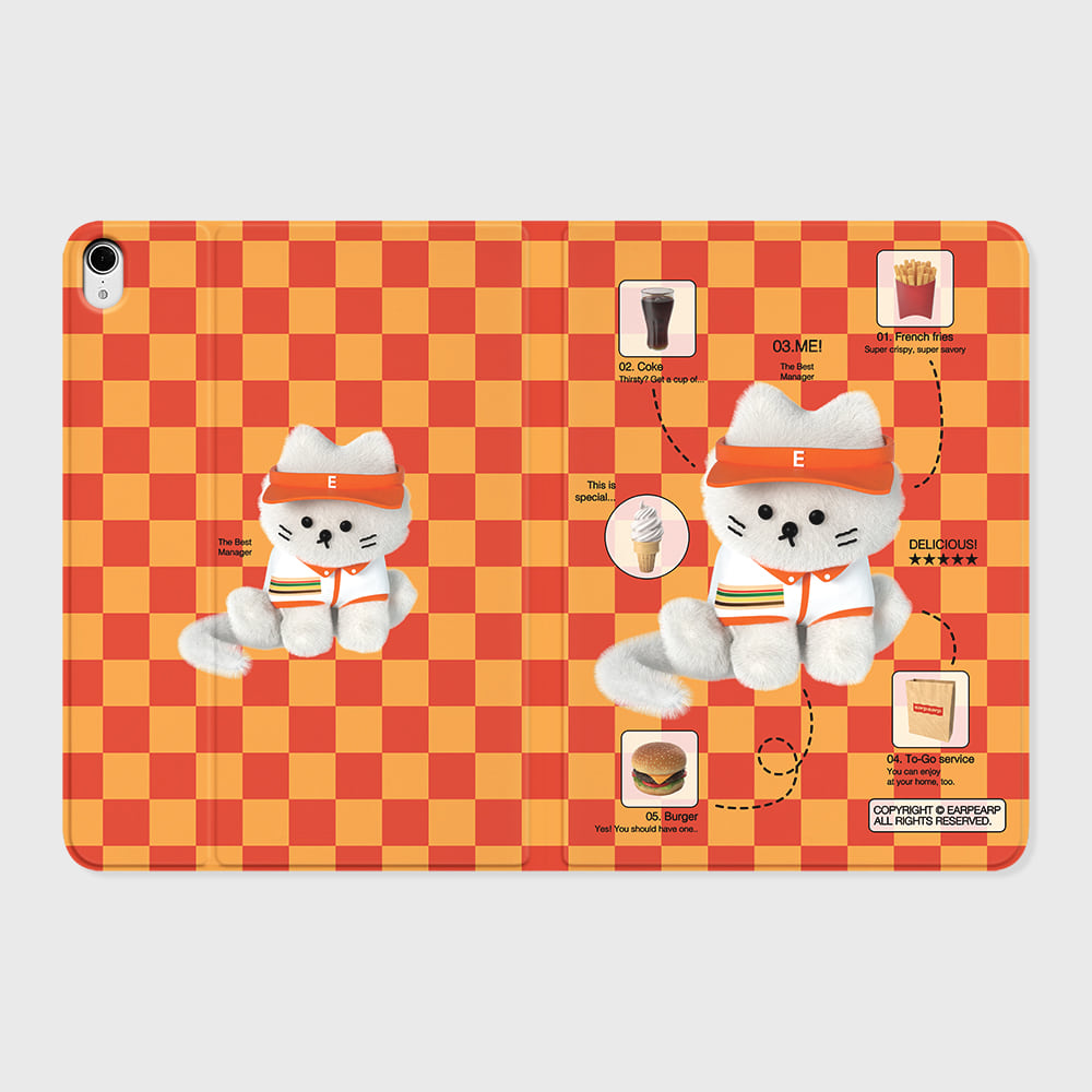 BURGER PLACE STAFF CHICHI-ORANGE IPAD COVER